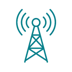 Telecommunications & Radio symbol
